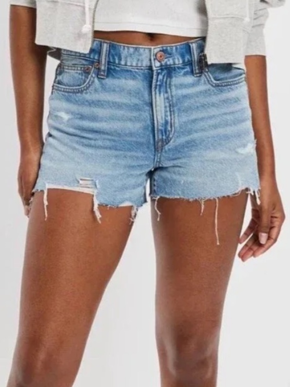 American Eagle Highest Rise 90’s Boyfriend Short Raw Hem